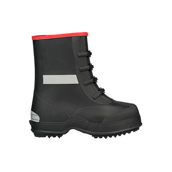 Tingley Winter-Tuff 4 Buckle Ice Traction 12" Overshoe, Mens Sz 6, Waterproof, Vulcanized Rubber, Blk 4450.06 - main